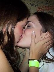 Girls showing their love for each other mixed kissing pics
